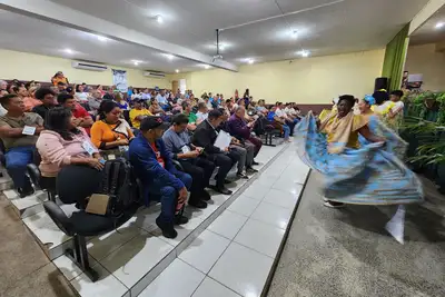 notícia: Saúde participativa: 1º Fórum de Educação Permanente e Continuada dos Conselhos de Saúde do Norte inicia no Amapá