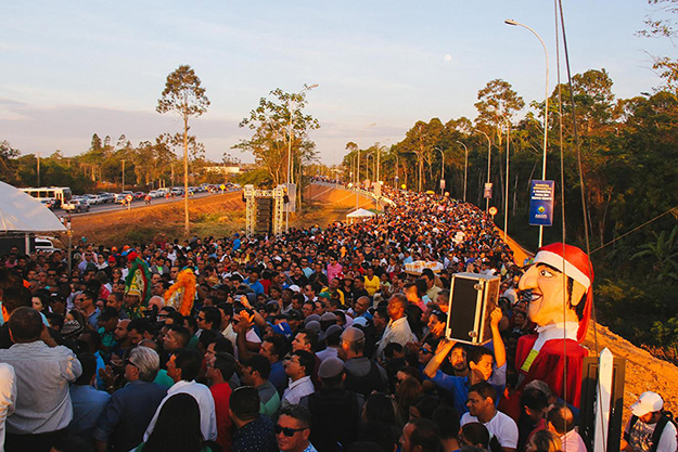 notícia: Cerca de 10 mil pessoas participaram da inauguração da Ponte da Integração