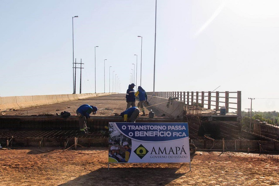 notícia: Governo intensifica trabalho final na obra de acesso à Ponte do Rio Matapi 