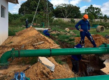 notícia: Caesa inicia troca de bomba no sistema de água do Conjunto Macapaba