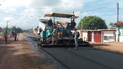 notícia: Pavimentação chega à Avenida das Nações, em Santana