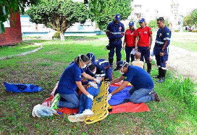 notícia: Samu estadual treina equipe para reativar o serviço em Santana