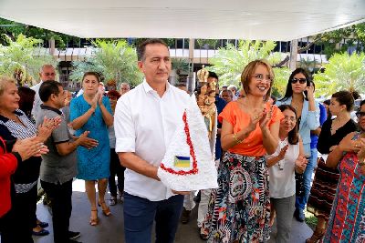 notícia: Círio 2017: peregrinação de Nossa Senhora de Nazaré inicia pelo Palácio do Setentrião