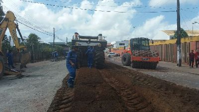 notícia: Iniciada obra de mobilidade do GEA na Avenida Floriano Waldeck, zona norte de Macapá