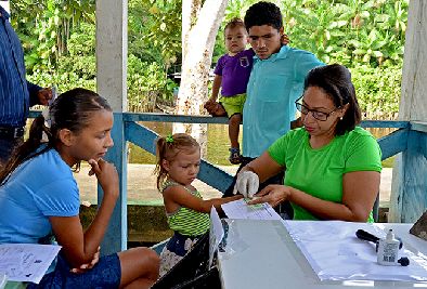 notícia: Capacitações profissionais foram destaque da ação na região do Rio Ariramba