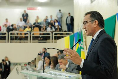 notícia: Na abertura do ano legislativo, governador destaca avanços mesmo diante da crise