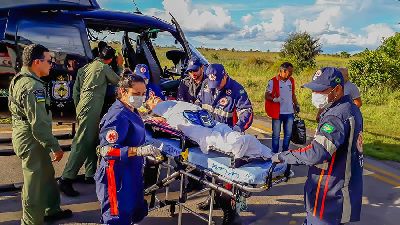 notícia: GTA resgata mulher de 110 anos em Cutias do Araguari