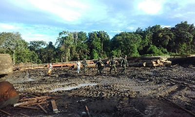 notícia: Imap e Batalhão Ambiental apreendem madeira ilegal em Porto Grande