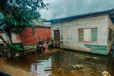 notícia: Defesa Civil monitora elevação do nível do Rio Jari