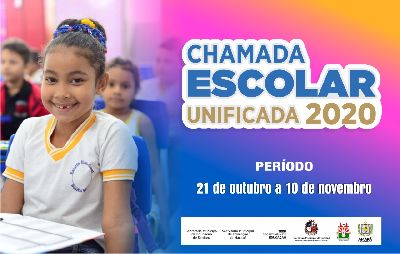 notícia: Inscrições para Chamada Escolar Unificada 2020 iniciam nesta segunda, 21