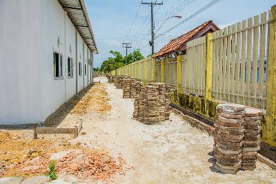 notícia: Obras na Escola de Tempo Integral Tiradentes chegam a 70% de seu cronograma