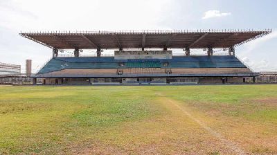 notícia: Administração do estádio Zerão intensifica serviços de recuperação do gramado