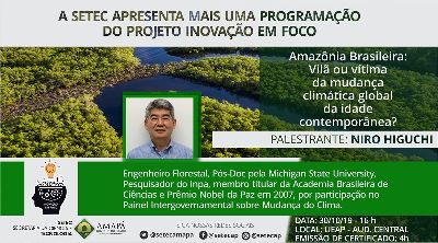 notícia: Pesquisador Nobel da Paz vem ao Amapá discutir mudanças climáticas na Amazônia