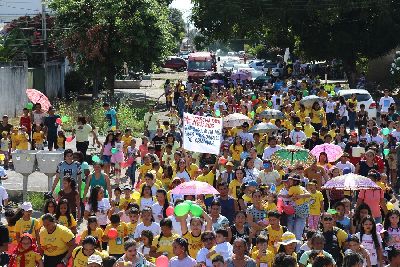 notícia: Marcha Para Jesus Kids percorre ruas do bairro do Trem e encerra no Museu Sacaca