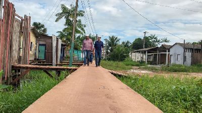 notícia: GEA executa obras de educação e infraestrutura em Santana