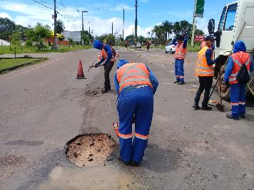 notícia: Setrap realiza serviços de manutenção na Rodovia JK