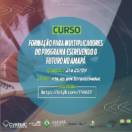 notícia: Escrevendo o Futuro: programa abre inscrições para curso de formação de multiplicadores