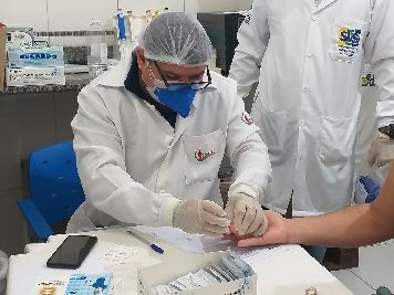 notícia: Governo do Amapá realiza ação de testagem rápida na UPA da Zona Norte
