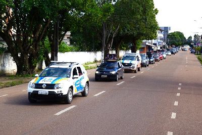 notícia: Quarentena: Governo do Estado do Amapá intensifica conscientização com carros de som e apoio da PM