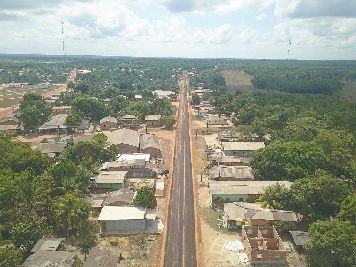 notícia: Governo do Amapá pavimenta principais vias de Itaubal