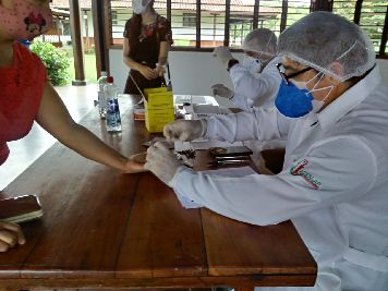 notícia: Governo do Amapá realiza testes rápidos em associação beneficente de Santana