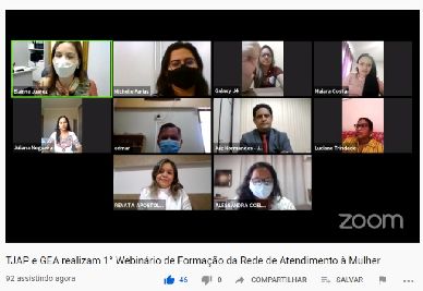 notícia: 'Uma rede forte para um atendimento eficaz!' foi o tema de 1º Webinário da Rede de Atendimento à Mulher