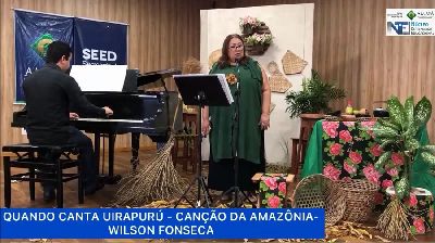 notícia: Walkíria Lima realiza live com recital de 11 lendas da Amazônia e temática sobre regionalismo local