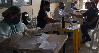 notícia: SVS realiza ação de testagem rápida em servidores dos Correios