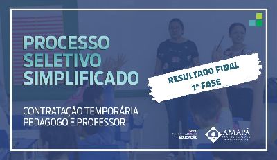 notícia: Professor e pedagogo temporários: confira o resultado final dos classificados na 1ª etapa