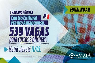 notícia: Centro Franco Amapaense oferta mais de 500 vagas para cursos de formação inicial