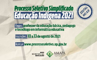 notícia: Governo do Estado abre processo seletivo com 201 vagas para professores, pedagogos e tecnólogos