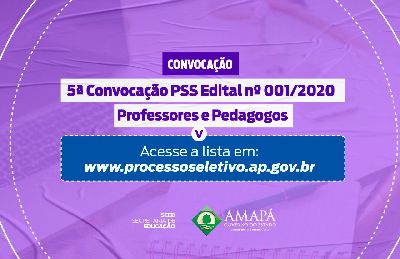 notícia: Governo convoca professores e pedagogos classificados no cadastro reserva do PSS 2020