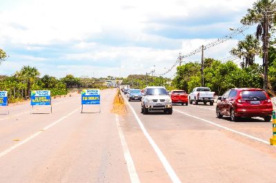 notícia: Nova Duca Serra: Trânsito na ponte da Lagoa dos Índios muda para conclusão de uma nova etapa; confira o funcionamento das pistas