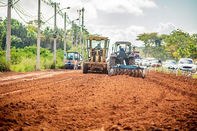 notícia: Governo inicia etapa de terraplenagem na ponte sobre a Lagoa dos Índios