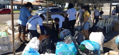 notícia: Ecoponto na Casa do Artesão recolhe materiais reutilizáveis em ação do Lixo Zero Amapá