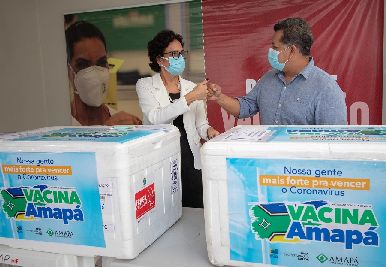 notícia: Covid-19: Governo do Amapá já distribuiu mais de 1 milhão de doses de vacina e aplicações ultrapassam 600 mil 