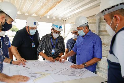 notícia: Governador visita obras de ampliação do HE; conclusão deve ocorrer em julho