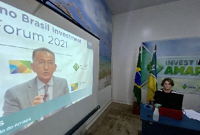 notícia: Brasil Investment Fórum 2021: Estande amapaense recebe 223 visitas no primeiro dia de evento