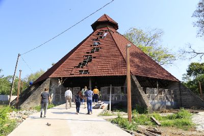 notícia: Governo do Amapá fiscaliza obra do Museu do Curiaú e planeja entrega à população