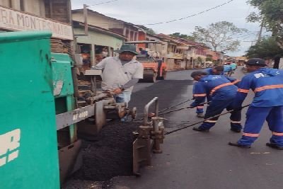 notícia: Governo do Amapá conclui pavimentação de vias no bairro Cidade Nova, em Macapá