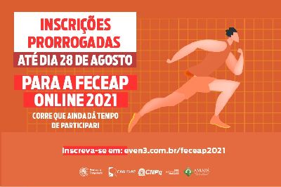 notícia: Governo do Amapá prorroga inscrições da Feira de Ciências e Engenharia do Amapá até 28 de agosto