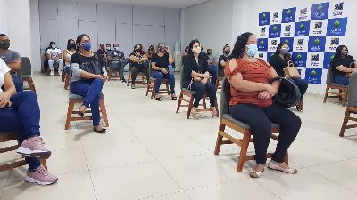 notícia: Equipes da SVS são capacitadas para utilização de teste rápido antígeno no Aeroporto de Macapá