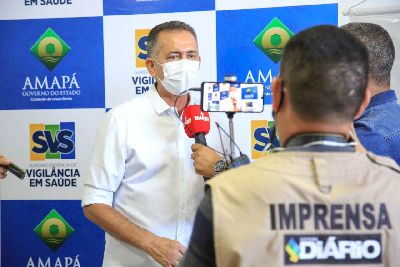 notícia: Governador Waldez anuncia 8.190 doses da Pfizer para os 16 municípios do Amapá