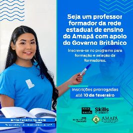 notícia: Inscrições para formação de professores de língua inglesa do Amapá são prorrogadas