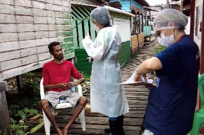 notícia: Governo do Amapá monitora casos de doenças em pessoas atingidas pela cheia em Laranjal do Jari