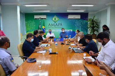notícia: Governador, prefeitos e empresários avaliam cenário epidemiológico do Amapá e adoção de novas medidas