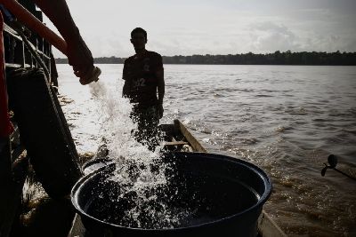 notícia: Governo do Amapá entrega água potável para famílias atingidas pela salinização da água no Bailique