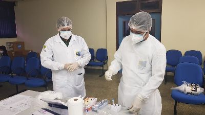 notícia: Governo do Amapá treina técnicos dos municípios para realizarem teste rápido antígeno