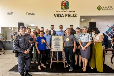 notícia: Vida Feliz: Governo do Amapá entrega nova sede de projeto social da PM em Santana