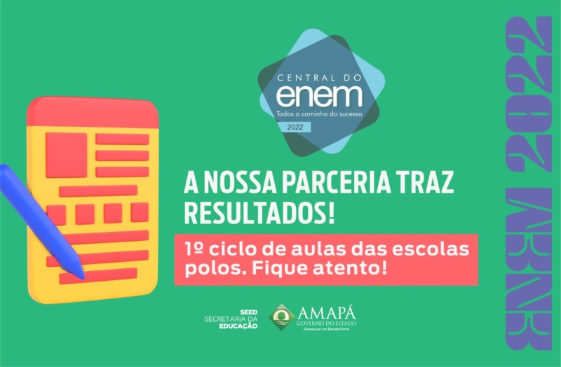 notícia: Central do Enem: Governo ativa novas escolas polos e preparação inicia nesta quarta-feira